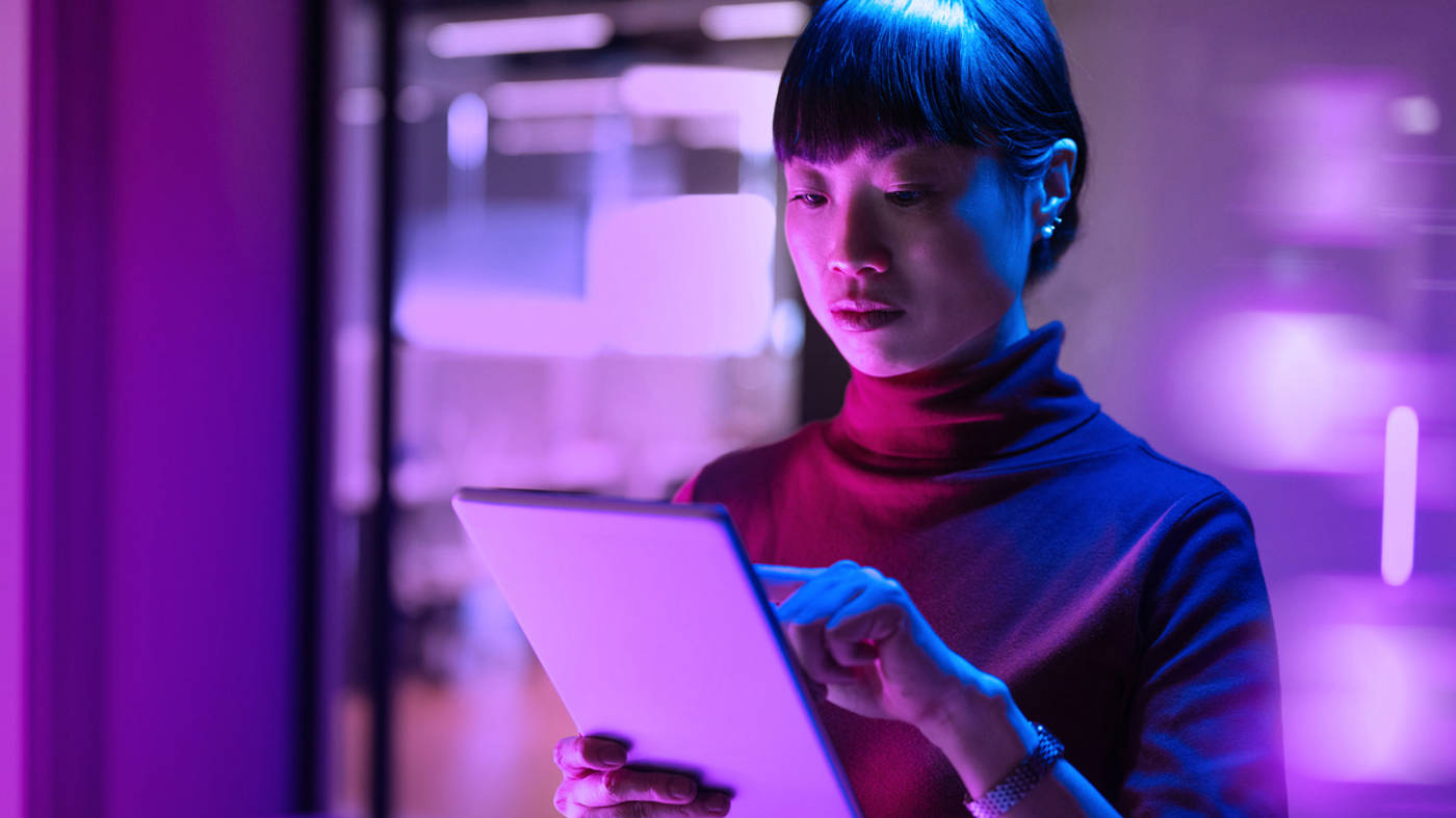 Asian Woman In Officeedited