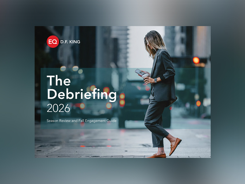 D.F. King Unveils 2026 Proxy Season Review, Highlighting the Governance Trends Shaping Shareholder Engagement