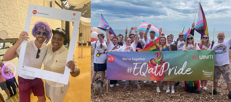 EQ employees enjoying summer fun activities